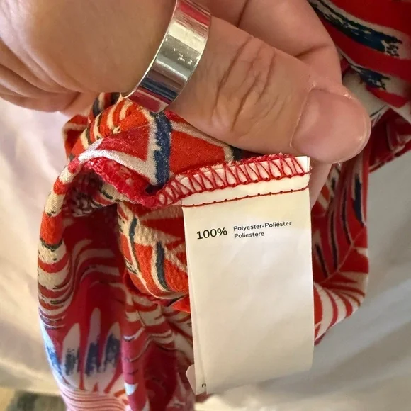 Cupshe Tropical Red and White Maxi Dress - Picture 8 of 11